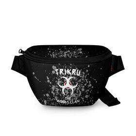 Поясная сумка 3D с принтом Trikru the woods clan в городе Новоалтайск, 100% полиэстер | плотная ткань, ремень с регулируемой длиной, внутри несколько карманов для мелочей, основное отделение и карман с обратной стороны сумки застегиваются на молнию | 100 | grounders | skaikru | the 100 | trikru | wonkru | беллами | блейк | гриффин | кейн | клан | кларк | лекса | линкольн | мерфи | монти | октавия | сериал | сотня | финн | эбби