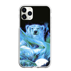 Чехол для iPhone 11 Pro матовый с принтом Мишка на Севере в городе Новоалтайск, Силикон |  | Тематика изображения на принте: bear | pooh | win dooh | winnie | арктика | винни | дикий | зверь | медведь | пух | север | символ | снег