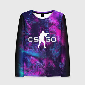 Женский лонгслив 3D с принтом CS GO HYPER BEAST LANDSCAPE в городе Новоалтайск, 100% полиэстер | длинные рукава, круглый вырез горловины, полуприлегающий силуэт | action | astralis | awp | counter strike | cs go | cs go global offensive | cybersport | game | gamer | hyper beast | shooter | skin | team liquid | киберспорт | оружие | скины