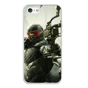 Чехол для iPhone 5/5S матовый с принтом Crysis в городе Новоалтайск, Силикон | Область печати: задняя сторона чехла, без боковых панелей | Тематика изображения на принте: crysis | warhead | wars | гамма | инопланетян | кризис | лазер | наногранаты | нанокостюм | оружия | прицел | экзоскелет