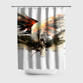 Штора 3D для ванной с принтом Attack on titan art в городе Новоалтайск, 100% полиэстер | плотность материала — 100 г/м2. Стандартный размер — 146 см х 180 см. По верхнему краю — пластиковые люверсы для креплений. В комплекте 10 пластиковых колец | attack | titan | аккерман | арлерт | армин | атака | гуманоид | йегер | манга | микаса | монстры | мутант | титанов | эрен