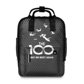 Женский рюкзак 3D с принтом The 100 в городе Новоалтайск, 100% полиэстер | лямки с регулируемой длиной, сверху ручки, чтобы рюкзак нести как сумку. Основное отделение закрывается на молнию, как и внешний карман. Внутри два дополнительных кармана, один из которых закрывается на молнию. По бокам два дополнительных кармашка, куда поместится маленькая бутылочка
 | 100 | grounders | skaikru | the 100 | trikru | wonkru | беллами | блейк | гриффин | кейн | клан | кларк | лекса | линкольн | мерфи | монти | октавия | сериал | сотня | финн | эбби