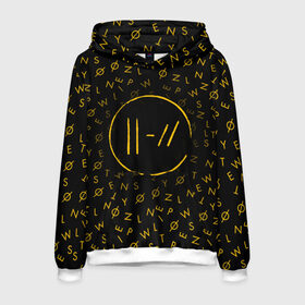 Мужская толстовка 3D с принтом TWENTY ONE PILOTS TOP в городе Новоалтайск, 100% полиэстер | двухслойный капюшон со шнурком для регулировки, мягкие манжеты на рукавах и по низу толстовки, спереди карман-кенгуру с мягким внутренним слоем. | 21 pilots | 21p | music | rock | top | trench | twenty one pilots | группа | музыка | рок