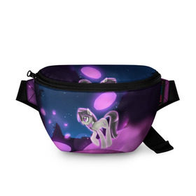 Поясная сумка 3D с принтом My Little Pony в городе Новоалтайск, 100% полиэстер | плотная ткань, ремень с регулируемой длиной, внутри несколько карманов для мелочей, основное отделение и карман с обратной стороны сумки застегиваются на молнию | little | magic | my | pony | дракон | дружба | единорог | искорка | пони | селестия | спайк | сумеречная | это чудо