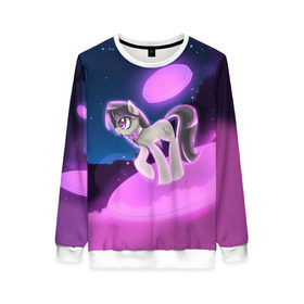Женский свитшот 3D с принтом My Little Pony в городе Новоалтайск, 100% полиэстер с мягким внутренним слоем | круглый вырез горловины, мягкая резинка на манжетах и поясе, свободная посадка по фигуре | little | magic | my | pony | дракон | дружба | единорог | искорка | пони | селестия | спайк | сумеречная | это чудо