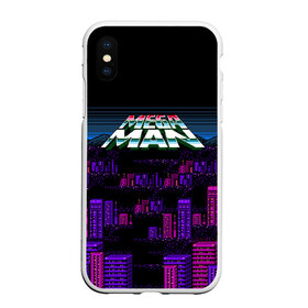 Чехол для iPhone XS Max матовый с принтом Megaman city в городе Новоалтайск, Силикон | Область печати: задняя сторона чехла, без боковых панелей | Тематика изображения на принте: maga man | megaman