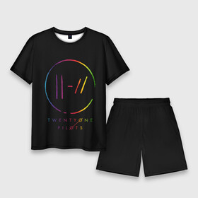 Мужской костюм с шортами 3D с принтом TWENTY ONE PILOTS  TOP в городе Новоалтайск,  |  | 21 pilots | 21p | music | rock | top | trench | twenty one pilots | группа | музыка | рок