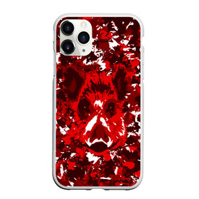 Чехол для iPhone 11 Pro Max матовый с принтом Краснобелый камуфляж с кабаном в городе Новоалтайск, Силикон |  | кабан | милитари | москва | мясо | свин | свинья