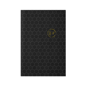 Обложка для паспорта матовая кожа с принтом TWENTY ONE PILOTS  TOP в городе Новоалтайск, натуральная матовая кожа | размер 19,3 х 13,7 см; прозрачные пластиковые крепления | 21 pilots | 21p | music | rock | top | trench | twenty one pilots | группа | музыка | рок