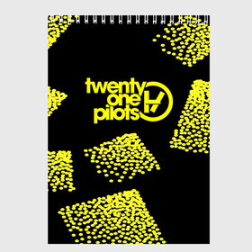 Скетчбук с принтом twenty one pilots в городе Новоалтайск, 100% бумага
 | 48 листов, плотность листов — 100 г/м2, плотность картонной обложки — 250 г/м2. Листы скреплены сверху удобной пружинной спиралью | josh dun | twenty one pilots | tyler joseph | музыка