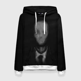 Женская толстовка 3D с принтом Slender (1) в городе Новоалтайск, 100% полиэстер  | двухслойный капюшон со шнурком для регулировки, мягкие манжеты на рукавах и по низу толстовки, спереди карман-кенгуру с мягким внутренним слоем. | cry | game | horror | man | slender | игра | приведения | слендер | ужас | хоррор