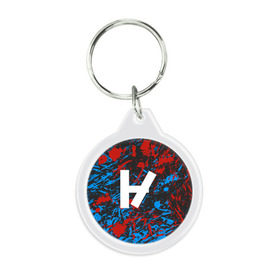 Брелок круглый с принтом 21 PILOTS в городе Новоалтайск, пластик и полированная сталь | круглая форма, металлическое крепление в виде кольца | 21 pilots | 21p | music | rock | top | trench | twenty one pilots | группа | музыка | рок