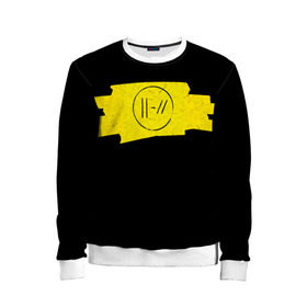 Детский свитшот 3D с принтом twenty one pilots - trench 3D в городе Новоалтайск, 100% полиэстер | свободная посадка, прямой крой, мягкая тканевая резинка на рукавах и понизу свитшота | Тематика изображения на принте: 21 pilots | 3d                                                        twenty one pilots | jumpsuit | nico and the niners | trench | trench 3d | twenty one pilots
