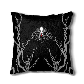 Подушка 3D с принтом Slenderman в городе Новоалтайск, наволочка – 100% полиэстер, наполнитель – холлофайбер (легкий наполнитель, не вызывает аллергию). | состоит из подушки и наволочки. Наволочка на молнии, легко снимается для стирки | 