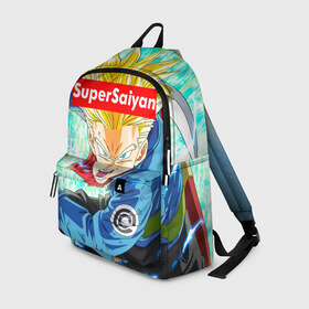 Рюкзак 3D с принтом Super Saiyan в городе Новоалтайск, 100% полиэстер | лямки с регулируемой длиной, сверху петелька, чтобы рюкзак можно было повесить на вешалку. Основное отделение закрывается на молнию, как и внешний карман. Внутри два дополнительных кармана, один из которых закрывается на молнию. По бокам два дополнительных кармашка | anime | dragon ball | аниме | гоку | драгон бол | дракона жемчуг