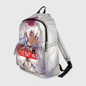 Рюкзак 3D с принтом SENPAI в городе Новоалтайск, 100% полиэстер | лямки с регулируемой длиной, сверху петелька, чтобы рюкзак можно было повесить на вешалку. Основное отделение закрывается на молнию, как и внешний карман. Внутри два дополнительных кармана, один из которых закрывается на молнию. По бокам два дополнительных кармашка | senpai | аниме | девушки | манга | мульт | сёдзё | семпай | сериал | фантастика