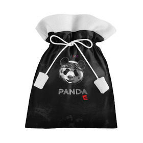 Подарочный 3D мешок с принтом Cygo - panda E в городе Новоалтайск, 100% полиэстер | Размер: 29*39 см | Тематика изображения на принте: cygo | panda e | rap | бандана | гепард | голова | леонид вакальчук | медведь | мы бежим с тобой как будто от гепарда | надпись | панда е | реп | репер | рэп | рэпер | сайго | суго | цуго