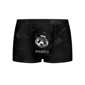 Мужские трусы 3D с принтом Cygo - panda E в городе Новоалтайск, 50% хлопок, 50% полиэстер | классическая посадка, на поясе мягкая тканевая резинка | Тематика изображения на принте: cygo | panda e | rap | бандана | гепард | голова | леонид вакальчук | медведь | мы бежим с тобой как будто от гепарда | надпись | панда е | реп | репер | рэп | рэпер | сайго | суго | цуго