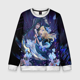 Детский свитшот 3D с принтом Anime в городе Новоалтайск, 100% полиэстер | свободная посадка, прямой крой, мягкая тканевая резинка на рукавах и понизу свитшота | Тематика изображения на принте: angels of death | anime | satsuriku no tenshi | ангел кровопролития | аниме