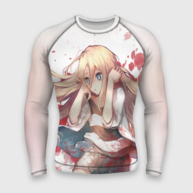 Мужской рашгард 3D с принтом ANGELS OF DEATH. Rachel Gardner в городе Новоалтайск,  |  | angels of death | anime | satsuriku no tenshi | ангел кровопролития | аниме