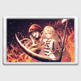 Магнит 45*70 с принтом Satsuriku no Tenshi в городе Новоалтайск, Пластик | Размер: 78*52 мм; Размер печати: 70*45 | angels of death | anime | satsuriku no tenshi | ангел кровопролития | аниме