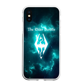 Чехол для iPhone XS Max матовый с принтом THE ELDER SCROLLS в городе Новоалтайск, Силикон | Область печати: задняя сторона чехла, без боковых панелей | dovakin | fus ro dah | royal play | rpg | skyrim | tes | tes online | the elder scrolls | война | докавин | компьютерные игры | рпг