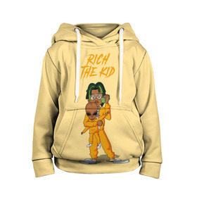 Детская толстовка 3D с принтом Rich The Kid в городе Новоалтайск, 100% полиэстер | двухслойный капюшон со шнурком для регулировки, мягкие манжеты на рукавах и по низу толстовки, спереди карман-кенгуру с мягким внутренним слоем | freshman | kid | plug | rap | rich | the | walk | богатый | волк | зе кид | инопланетянин | нло | плаг | ребенок | репер | рич | рэп | рэпер | фрешмен