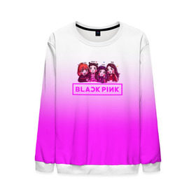 Мужской свитшот 3D с принтом BLACKPINK в городе Новоалтайск, 100% полиэстер с мягким внутренним слоем | круглый вырез горловины, мягкая резинка на манжетах и поясе, свободная посадка по фигуре | blackpink | k pop | блэк пинк | дженни | джису | лис | розэ