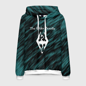Мужская толстовка 3D с принтом THE ELDER SCROLLS в городе Новоалтайск, 100% полиэстер | двухслойный капюшон со шнурком для регулировки, мягкие манжеты на рукавах и по низу толстовки, спереди карман-кенгуру с мягким внутренним слоем. | dovahkiin | fus ro dah | royal play | rpg | skyrim | tes | tes online | the elder scrolls | война | докавин | компьютерные игры | рпг