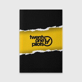 Обложка для паспорта матовая кожа с принтом TWENTY ONE PILOTS в городе Новоалтайск, натуральная матовая кожа | размер 19,3 х 13,7 см; прозрачные пластиковые крепления | Тематика изображения на принте: city | josh dun | twenty one pilots | tyler joseph | urban | альбом | город | музыка