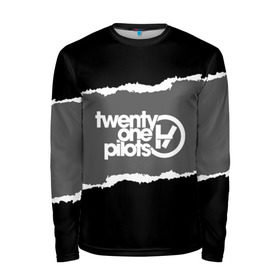 Мужской лонгслив 3D с принтом TWENTY ONE PILOTS GRAY в городе Новоалтайск, 100% полиэстер | длинные рукава, круглый вырез горловины, полуприлегающий силуэт | city | josh dun | twenty one pilots | tyler joseph | urban | альбом | город | музыка