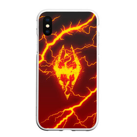 Чехол для iPhone XS Max матовый с принтом THE ELDER SCROLLS в городе Новоалтайск, Силикон | Область печати: задняя сторона чехла, без боковых панелей | dovahkiin | dragonborn | fus ro dah | royal play | rpg | skyrim | tes | tes online | the elder scrolls | война | докавин | компьютерные игры | рпг