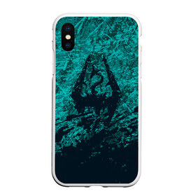 Чехол для iPhone XS Max матовый с принтом THE ELDER SCROLLS в городе Новоалтайск, Силикон | Область печати: задняя сторона чехла, без боковых панелей | dovahkiin | dragonborn | fus ro dah | royal play | rpg | skyrim | tes | tes online | the elder scrolls | война | докавин | компьютерные игры | рпг