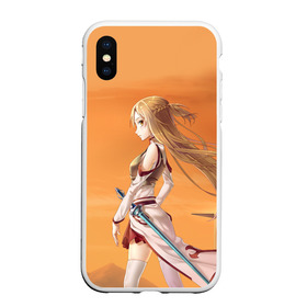 Чехол для iPhone XS Max матовый с принтом Yuuki Asuna в городе Новоалтайск, Силикон | Область печати: задняя сторона чехла, без боковых панелей | art | online | sword | ветер | волосы | девушка | длинные | золотистые | мастера | меч | меча | онлайн