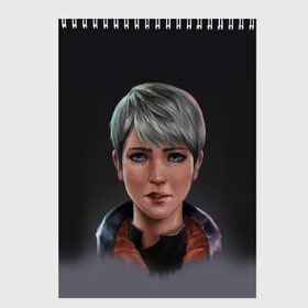 Скетчбук с принтом Kara fan art в городе Новоалтайск, 100% бумага
 | 48 листов, плотность листов — 100 г/м2, плотность картонной обложки — 250 г/м2. Листы скреплены сверху удобной пружинной спиралью | 2038 | become | connor | dbh | detroit | gamer | human | kara | андроид | девиант | детройт | кара | квест | коннор | маркус