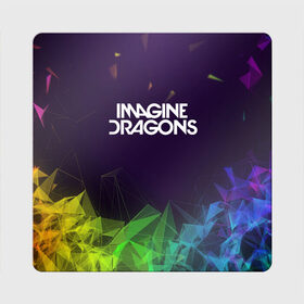 Магнит виниловый Квадрат с принтом IMAGINE DRAGONS в городе Новоалтайск, полимерный материал с магнитным слоем | размер 9*9 см, закругленные углы | alteranative rock | imagone dragons | music | rap | rock | альтернативный рок | группа | драконы | музыка | музыканты | реп | рок