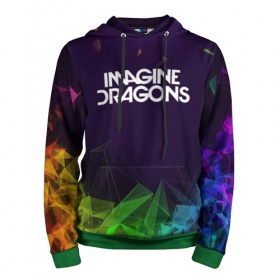 Мужская толстовка 3D с принтом IMAGINE DRAGONS в городе Новоалтайск, 100% полиэстер | двухслойный капюшон со шнурком для регулировки, мягкие манжеты на рукавах и по низу толстовки, спереди карман-кенгуру с мягким внутренним слоем. | alteranative rock | imagone dragons | music | rap | rock | альтернативный рок | группа | драконы | музыка | музыканты | реп | рок