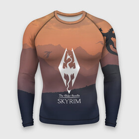 Мужской рашгард 3D с принтом THE ELDER SCROLLS SKYRIM | TES 5 в городе Новоалтайск,  |  | dovahkiin | dragonborn | fus ro dah | royal play | rpg | skyrim | tes | tes online | the elder scrolls | война | докавин | компьютерные игры | рпг