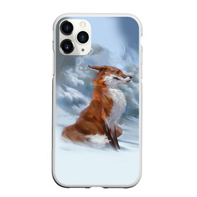 Чехол для iPhone 11 Pro Max матовый с принтом Гордый лис в городе Новоалтайск, Силикон |  | Тематика изображения на принте: белый | зима | лес | лис | лиса | мех | оранжевый | охотник | природа | снег | хитрый