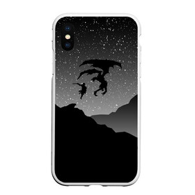 Чехол для iPhone XS Max матовый с принтом THE ELDER SCROLLS в городе Новоалтайск, Силикон | Область печати: задняя сторона чехла, без боковых панелей | dovahkiin | dragonborn | fus ro dah | rpg | skyrim | tes | the elder scrolls | докавин | рпг