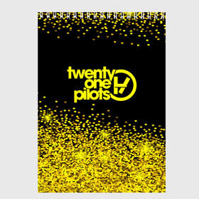 Скетчбук с принтом TWENTY ONE PILOTS в городе Новоалтайск, 100% бумага
 | 48 листов, плотность листов — 100 г/м2, плотность картонной обложки — 250 г/м2. Листы скреплены сверху удобной пружинной спиралью | city | josh dun | twenty one pilots | tyler joseph | urban | альбом | город | музыка