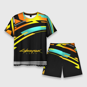 Мужской костюм с шортами 3D с принтом CyberPunk 2077 в городе Новоалтайск,  |  | cd projekt red | cyberpunk | cyberpunk 2077 | e3 | night city | ps4 | rpg | v | xbox | будущее | киберпанк | киберпанк 2077 | найт сити | от создателей ведьмака | рпг