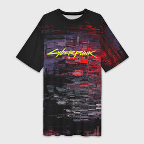 Платье-футболка 3D с принтом CyberPunk 2077 в городе Новоалтайск,  |  | Тематика изображения на принте: cd projekt red | cyberpunk | cyberpunk 2077 | e3 | night city | ps4 | rpg | v | xbox | будущее | киберпанк | киберпанк 2077 | найт сити | от создателей ведьмака | рпг