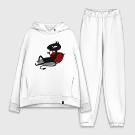 Женский костюм хлопок Oversize с принтом Disenchantment. Luci в городе Новоалтайск,  |  | bean | disenchantment | elfo | futurama | luci | mattgroening | netflix | princess | simpsons | бин | люси | люци | мэтгроунинг | разочарование | симпсоны | элфо