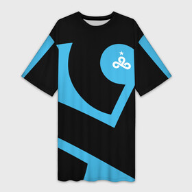 Платье-футболка 3D с принтом cs:go   Cloud9 The Form (2018 2019) в городе Новоалтайск,  |  | 0x000000123 | cloud9 | csgo | клауд9 | ксго