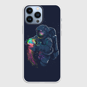 Чехол для iPhone 13 Pro Max с принтом Космическая Медуза в городе Новоалтайск,  |  | Тематика изображения на принте: earth | space | spaceman | земля | космонавт | космос | скафандр