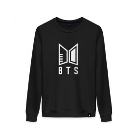 Женский свитшот хлопок с принтом BTS (Двухсторонняя) в городе Новоалтайск, 100% хлопок | прямой крой, круглый вырез, на манжетах и по низу широкая трикотажная резинка  | bangtan boys | beyond the scene | bts | k pop | music | арэм | ви | джей хоуп | джин | музыка | сюга | чимин | чонгук