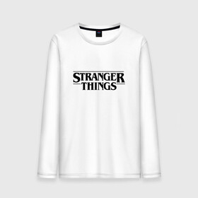 Мужской лонгслив хлопок с принтом STRANGER THINGS в городе Новоалтайск, 100% хлопок |  | 011 | netflix | stranger things | нетфликс | одиннадцатая | очень странные дела | сериалы