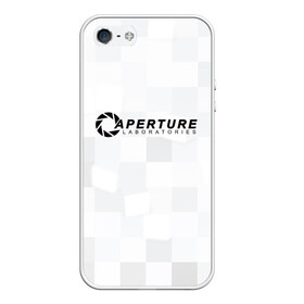 Чехол для iPhone 5/5S матовый с принтом Aperture Labs в городе Новоалтайск, Силикон | Область печати: задняя сторона чехла, без боковых панелей | лаборатория | портал