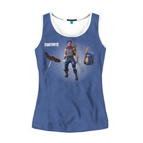 Женская майка 3D с принтом Fortnite Fan Art в городе Новоалтайск, 100% полиэстер | круглая горловина, прямой силуэт, длина до линии бедра | fortnite | save | the | world | битва | борьба | выживани | зомби | королевская | монстры | симулятора | фортнайт